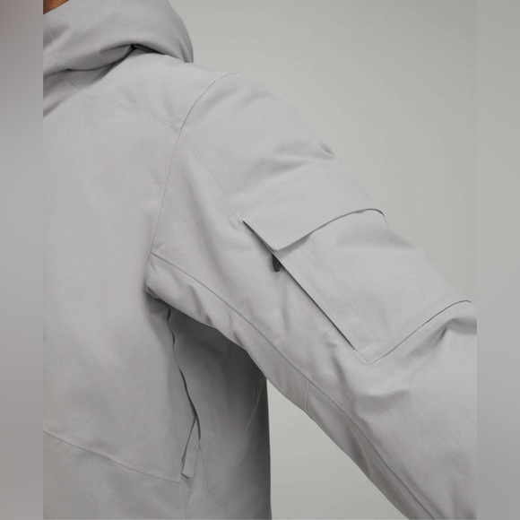 Lululemon NWT Men’s Cold City Parka sz Lg Gull Grey - Picture 6 of 11